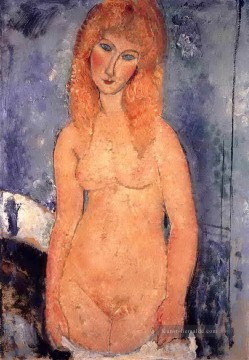  med - blonde Nackt 1917 Amedeo Modigliani